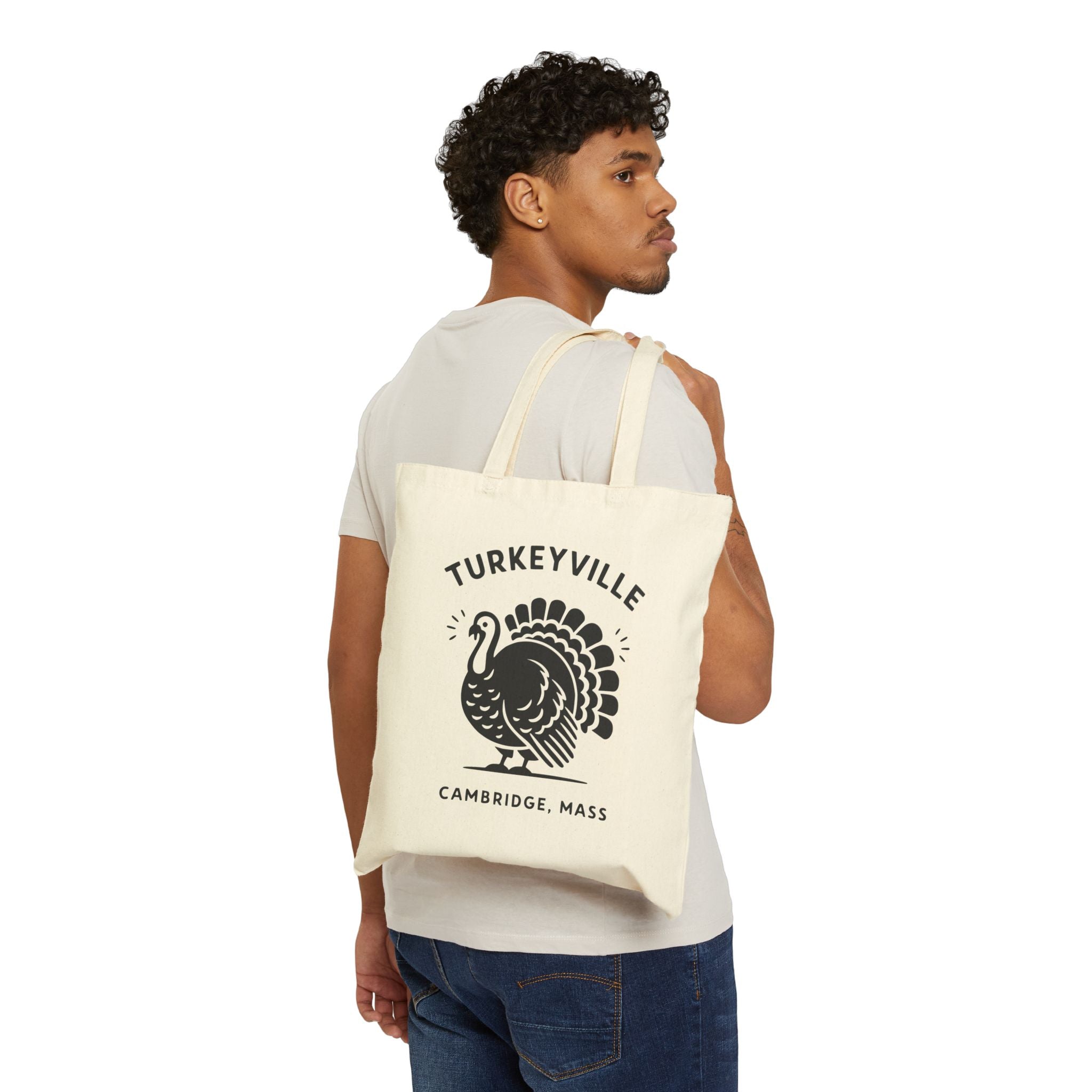 Turkeyville Tote Bag — Vintage Turkey Canvas Market Bag (Cambridge, Mass.)
